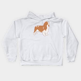 Cute king charles cavalier spaniel drawing Kids Hoodie